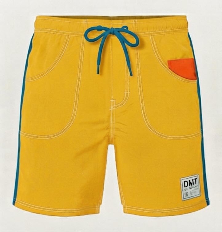 Surf Shorts product photo — Gold, front