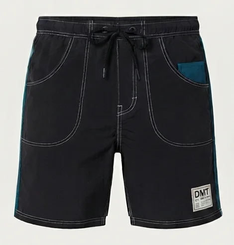 Surf Shorts product photo — Black, front