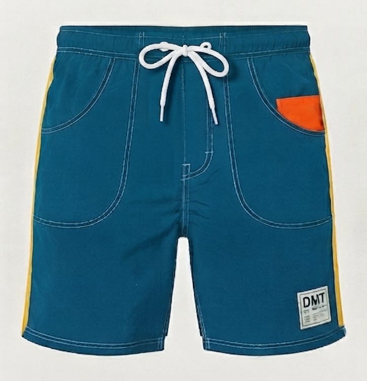 Surf Shorts product photo — Teal, front